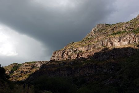 Při průchodu soutěsky jsme několikrát zmokli.