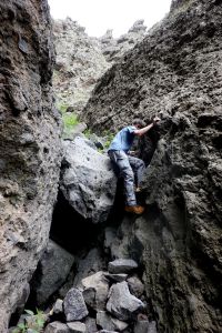 Byla tu i zajímavá lezecká místa.