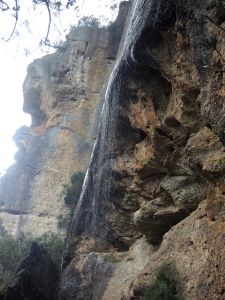 Vodopád padající z Hradu