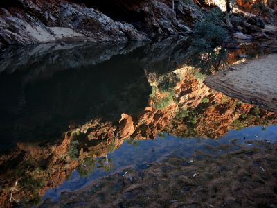 Nádherné odrazy v Redbank Gorge