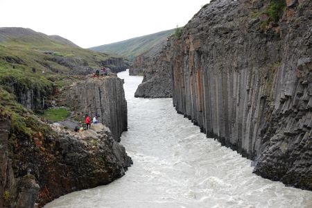 Stuðlagil - sloupový kaňon