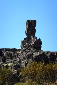 Skála v Þingvelliru