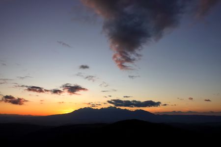 Večerní Vysoké Tatry