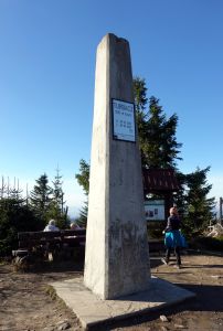 Na nejvyšší hoře Gorců - Turbacz 1310 metrů.