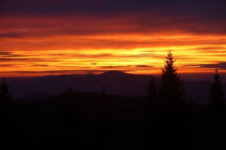 Lubaň - ranní červánky