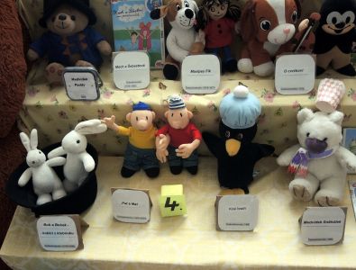 a také výstava plyšáků známých večerníčkových postaviček