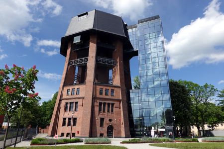 Vodárenská věž v Zabrze sloužící jako rozhledna a muzeum