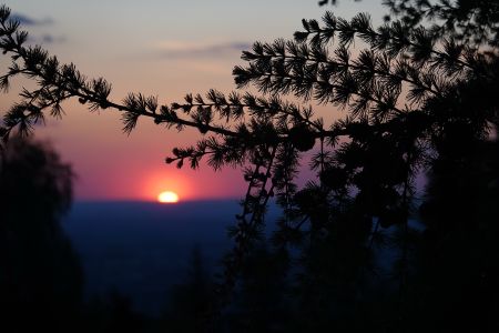 Západ slunce na Rogaczi.