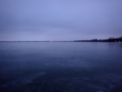 Za soumraku se blížíme do Keszthely.