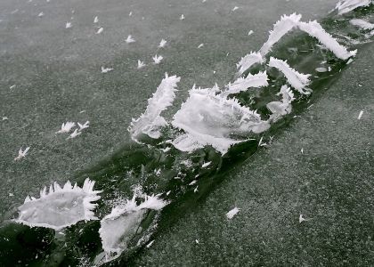 Ojíněné mini ledové mosty