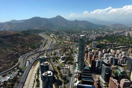 Pohled ze Sky Costanera