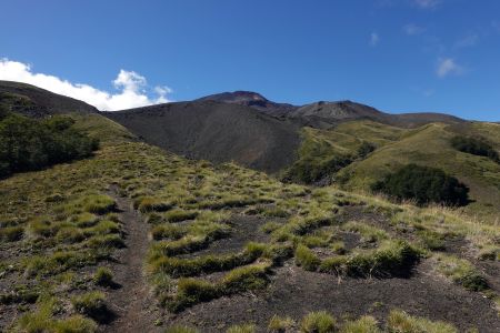 Vystupuji na Volcán Quetrupillán