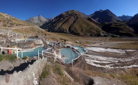 Termas Colina byly nádherně položené vysoko v horách.
