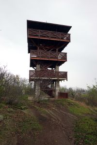 Na Őrtorony-kilátó na poloostrově Tihany jsem se potkal s rozhlednáři z KPR. 