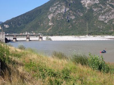 Tagliamento - přehradu přenášíme vlevo