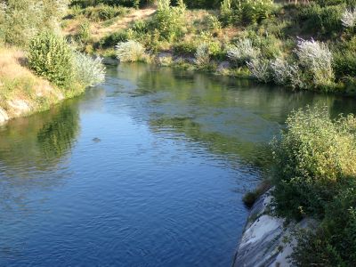 Velino sjíždíme od soutoku s Fiume Salto