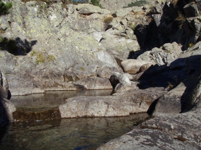 Kaskadky pri vystupu na d'Oro