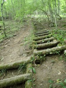 Cesta-žebřík na vyhlídku
